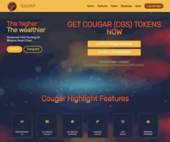 Cougarswap.io(Advanced Yield Farming On Multiple Chains) Screenshot