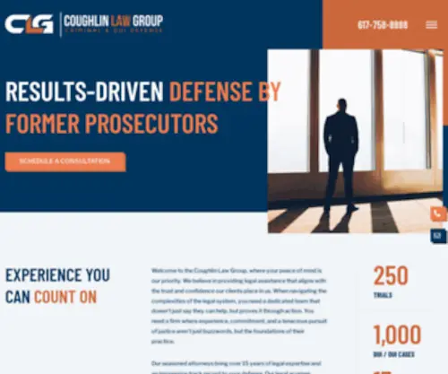 Coughlinlawgroup.com(Criminal Lawyer Boston) Screenshot