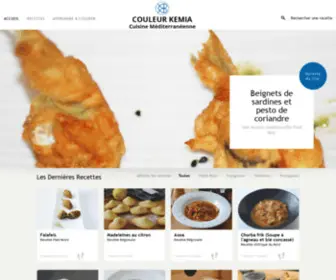 Couleurkemia.fr(Cuisine et Recettes Méditerranéenne) Screenshot