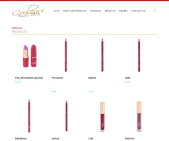 Couleurscosmetic.com(Coulers Cosmetics) Screenshot