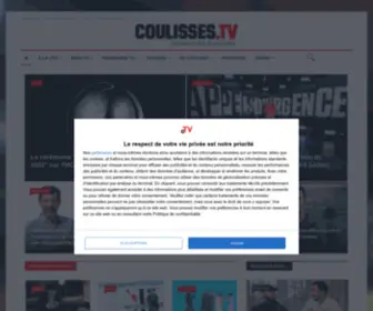 Coulisses-TV.fr(Les coulisses de la télévision) Screenshot