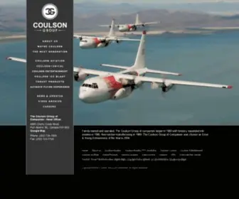 Coulsongroup.com(Forestry, aviation and lumber manufacturing) Screenshot