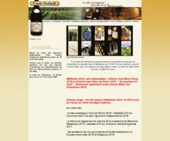 Coulydutheil-Chinon.com(Grands vins Chinon rouge) Screenshot