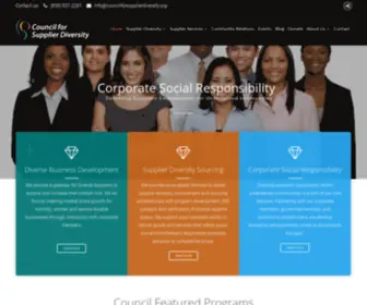 Councilforsupplierdiversity.org(The Council) Screenshot