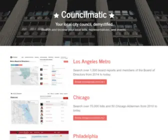 Councilmatic.org(Philadelphia Councilmatic) Screenshot
