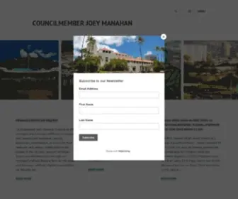 Councilmembermanahan.com(Honolulu City Council) Screenshot