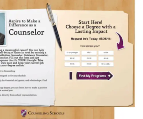 Counseling-Schools.com(Counseling Schools) Screenshot