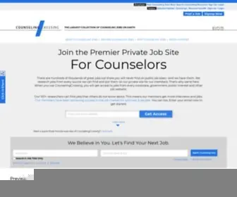 Counselingcrossing.com(Counselor Jobs) Screenshot