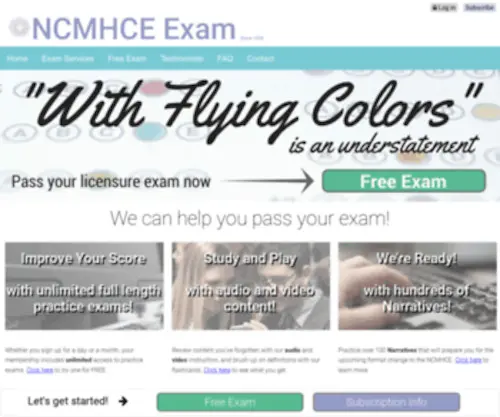 Counselingexam.com(NCMHCE Exam Prep) Screenshot