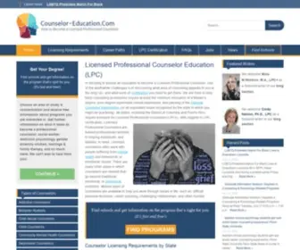 Counselor-Education.com(Professional Counselor Education) Screenshot