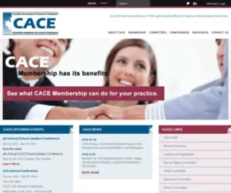 Counseltoemployers.ca(CACE) Screenshot