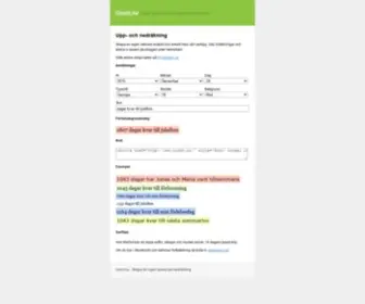 Count.nu(Nedräkning) Screenshot