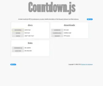 Countdownjs.org(Countdown.js) Screenshot