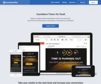 Countdownmail.com(Countdown Timers for Email) Screenshot