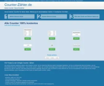 Counter-Zaehler.de(100% Kostenloser Counter Z) Screenshot