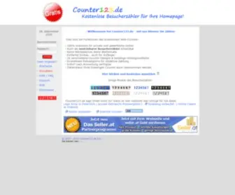 Counter123.de(Kostenloser Besucherzähler) Screenshot