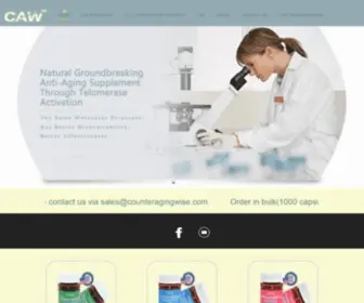 Counteragingwise.com(CAW Telomere Support Cycloastragenol Supplement) Screenshot