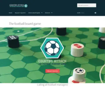 Counterattackgame.com(Take on a friend at the kitchen table in the ultimate football board game) Screenshot