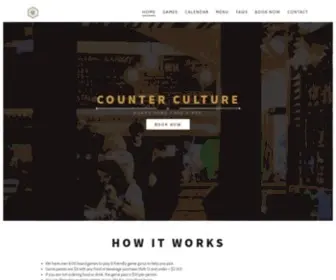 Counterculture.co.nz(Counter Culture Board Game Cafe & Bar) Screenshot