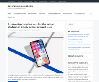 Counterknowledge.com(Improve your knowledge with us) Screenshot