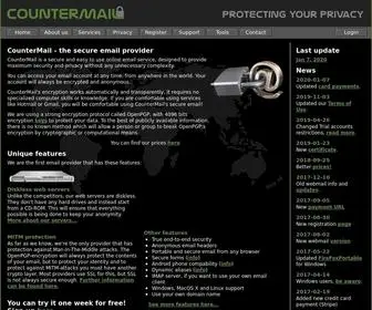 Countermail.com(Protecting your privacy) Screenshot