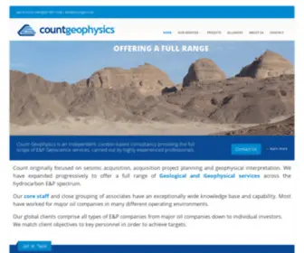 Countgeo.com(Count Geophysics Limited) Screenshot