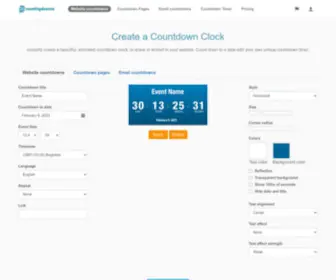 Countingdownto.com(Create a Countdown Clock) Screenshot