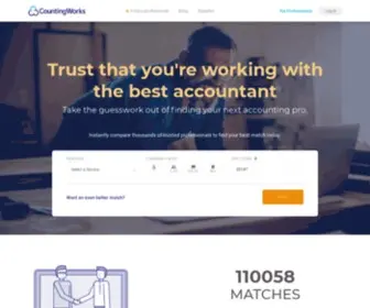 Countingworks.com(Connect with the best accounting and bookkeeping pros) Screenshot