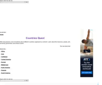 Countriesquest.com(Different countries) Screenshot