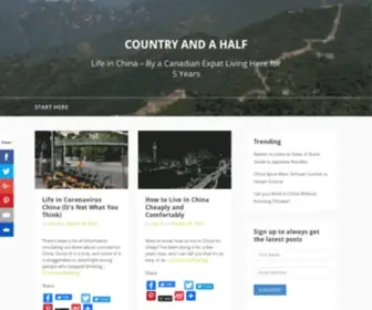 Countryandahalf.com(Life in China) Screenshot