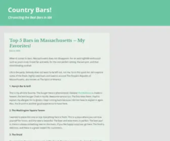 Countrybarma.com(Chronicling the Best Bars in MA) Screenshot