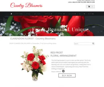 Countrybloomers.com(Clarendon Florist) Screenshot