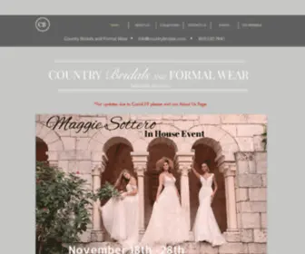 Countrybridals.com(Country Bridals Home) Screenshot