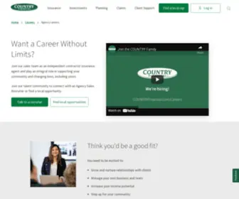 Countrycareer.com(Grow and Succeed as a COUNTRY Financial Representative) Screenshot