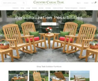 Countrycasual.com(Teak Outdoor Furniture by Country Casual Teak) Screenshot