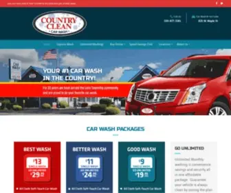 Countrycleancarwash.com(The #1 Clean In The Country) Screenshot