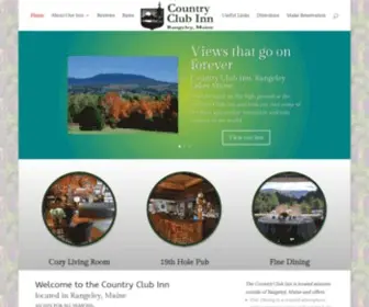 Countryclubinnrangeley.com(Country Club Inn) Screenshot