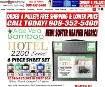 Countryclubproducts.com(Wholesale Bed Sheets) Screenshot