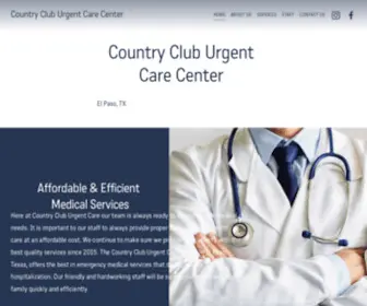 Countrycluburgentcare.net(County Club Urgent Care Clinic) Screenshot