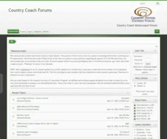 Countrycoachforums.com(Country Coach Forums) Screenshot