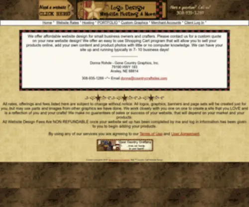 Countrycraftsites.com(Craft Website Design) Screenshot