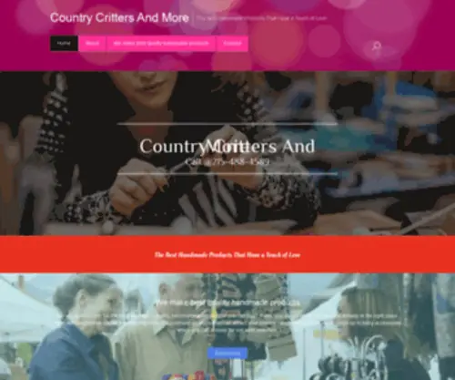 Countrycrittersandmore.com(Primitive crafts) Screenshot
