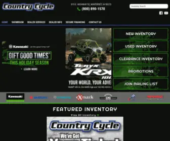 Countrycycle.com(Kawasaki Motorsports for Sale) Screenshot