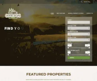 Countryescapesrealty.com(Country Escapes Realty) Screenshot