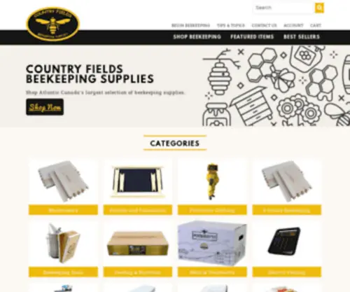 Countryfields.ca(Country Fields Beekeeping Supplies) Screenshot