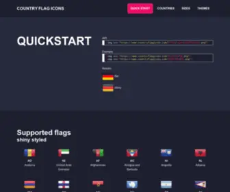 Countryflagicons.com(Country Flag Icons API) Screenshot