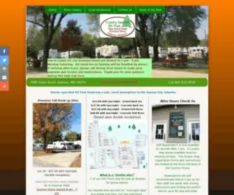 Countrygardensrv.com(RV Park) Screenshot