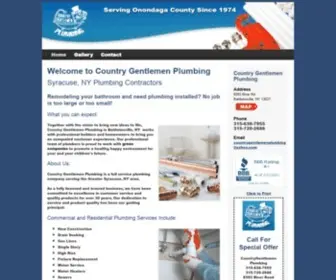 Countrygentlemenplumbing.com(Plumber in Syracuse) Screenshot