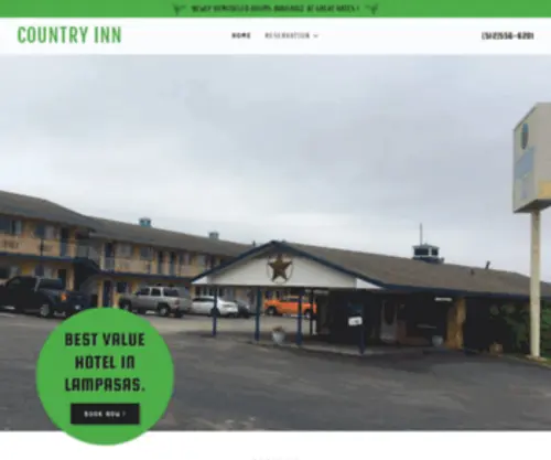 Countryinnlampasas.com(Hotel, Motel) Screenshot