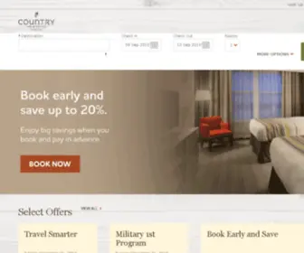 Countryinns.com(Country Inns & Suites By Carlson  Hotel Deals) Screenshot